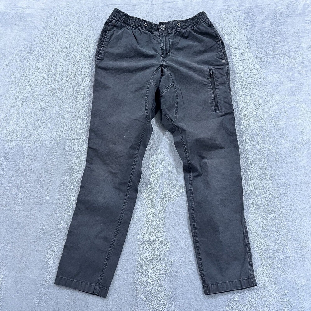 Vuori Ripstop Pants Men's Medium Gray Tapered Utility Outdoor‎ Chino Zip Pocket